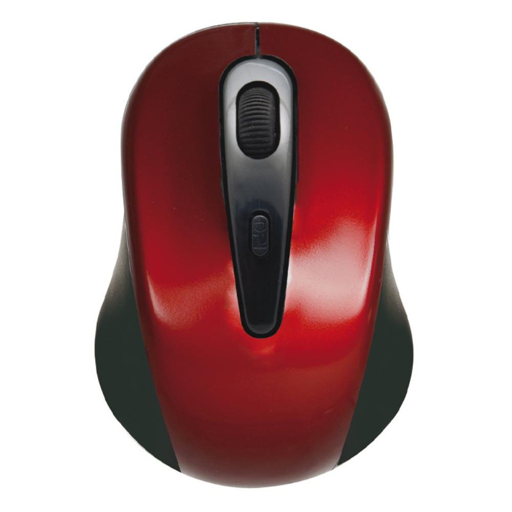 Ratón Plus Office Inalámbrico Rojo/Negro