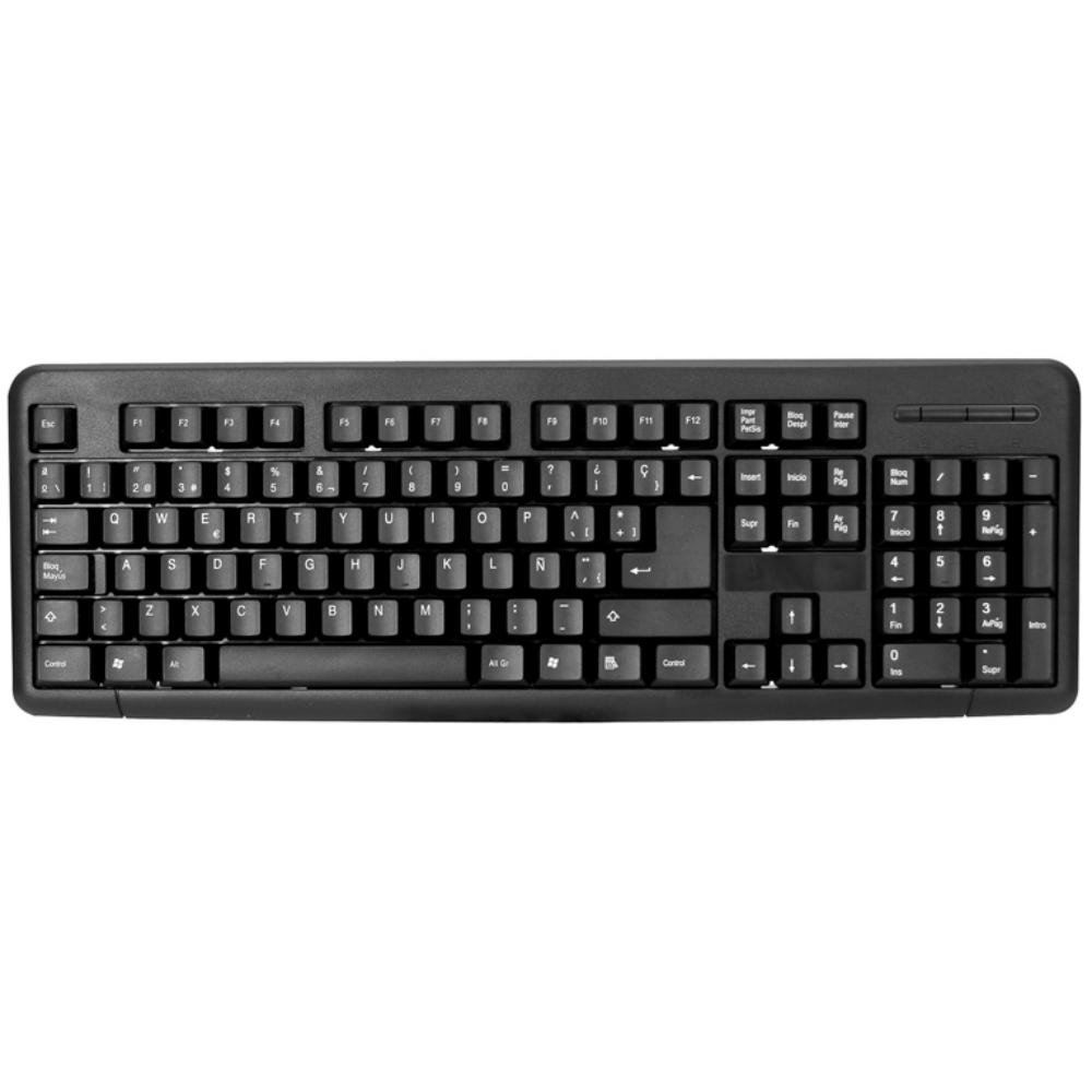 Teclado Plus Office Multimedia Classic Negro