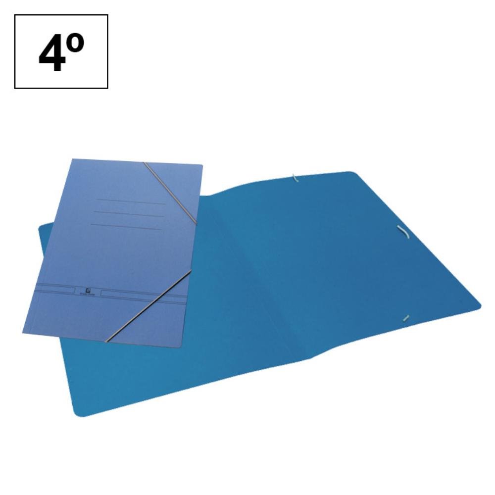 Carpeta Gomas karman 4º Sin Solapas Azul