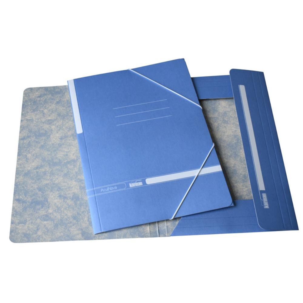 Carpeta Gomas Karman 4º Solapas Azul