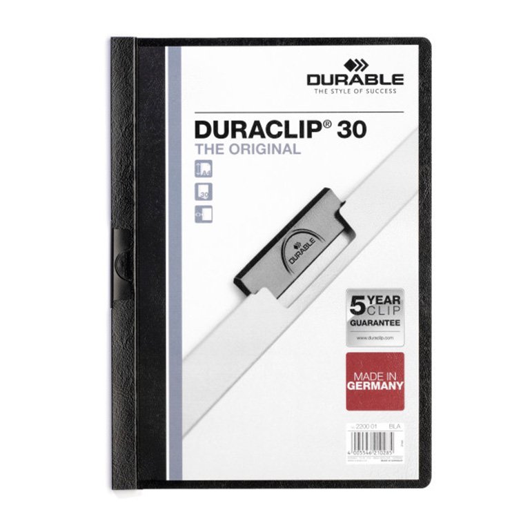 Dossier Durable A4 Duraclip 30 Hojas Negro
