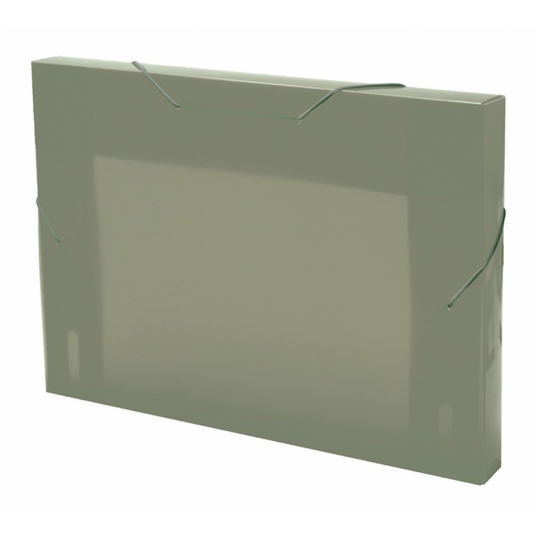 Carpeta Proyectos Plus Office A4+ PP Gomas Lomo 3 cm Gris Manhattan