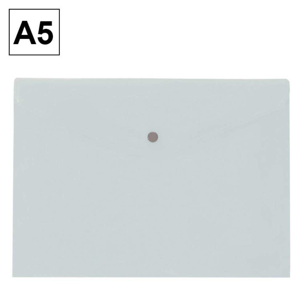 Sobre 2015 Plus Office A5 Plástico Apaisado Broche Transparente
