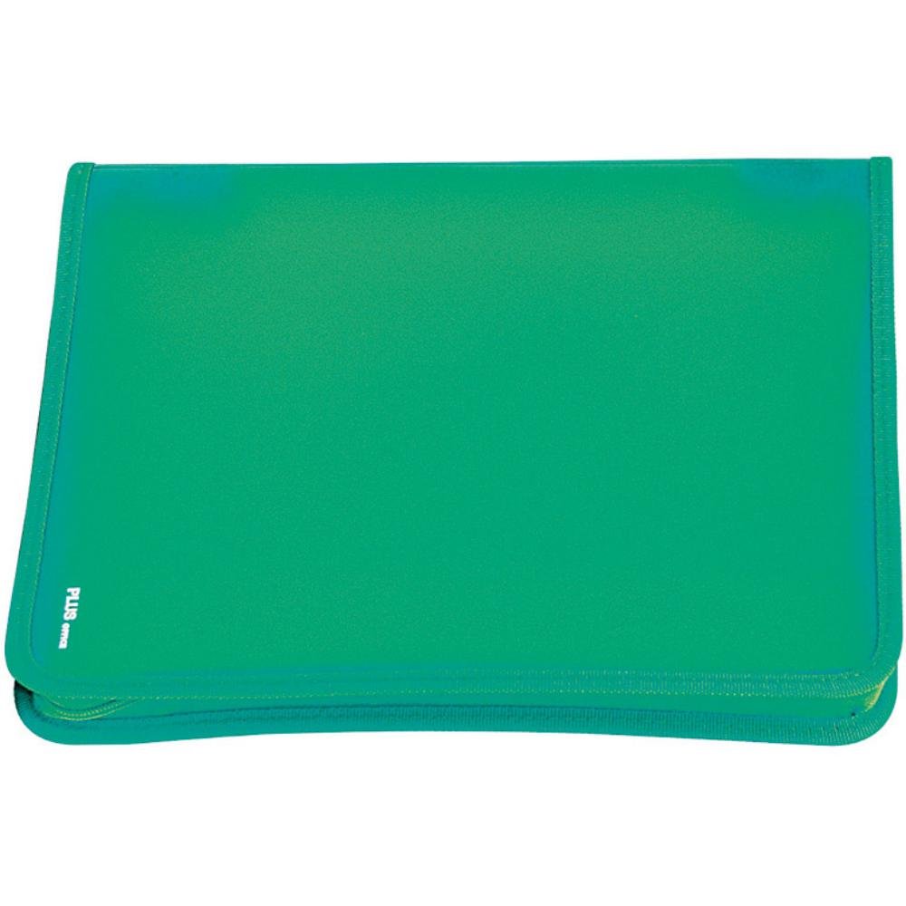 Carpeta Plus Office Cremallera A4 Verde