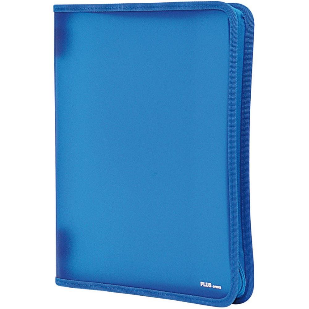 Carpeta Plus Office Cremallera A4 Azul