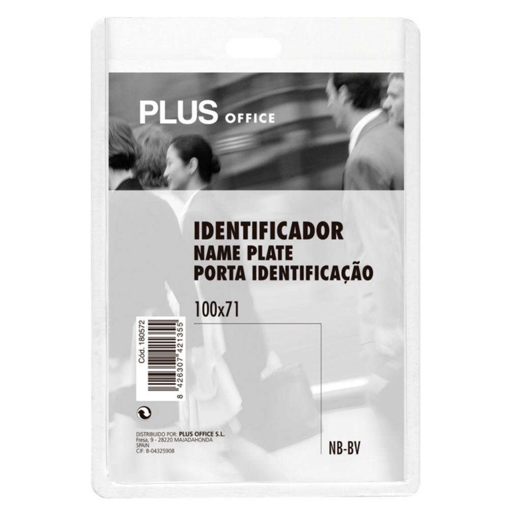 Identificador Plus Office PP Rígido 101X71mm Vertical