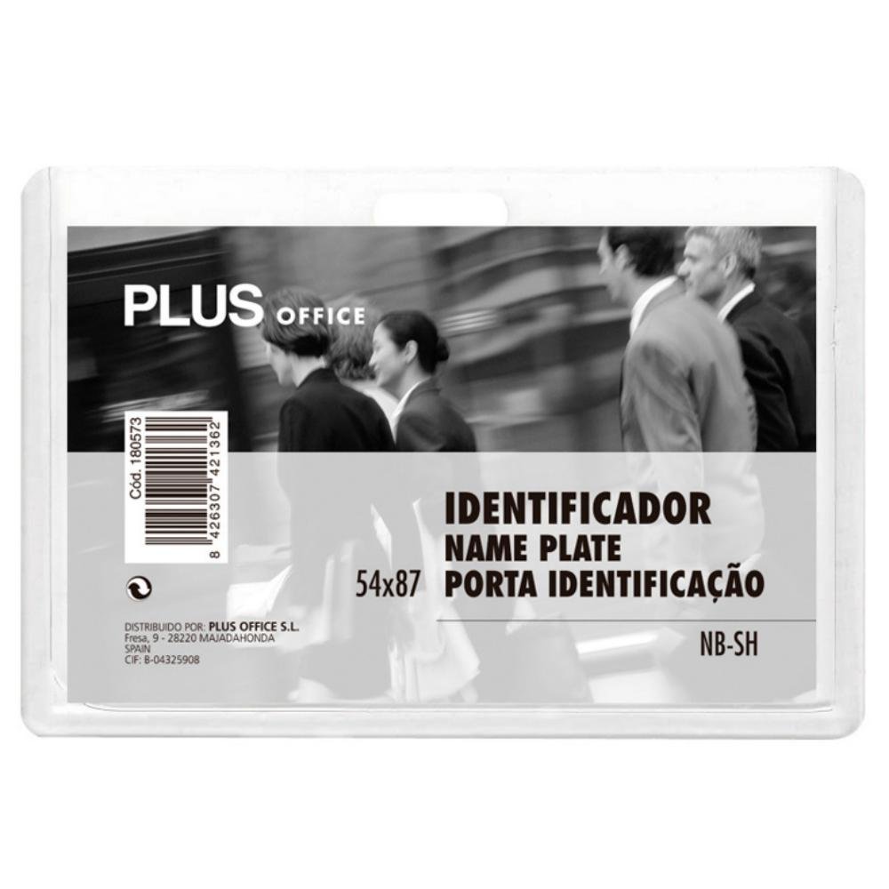 Identificador Plus Office PP Rígido 54X87mm Horizontal