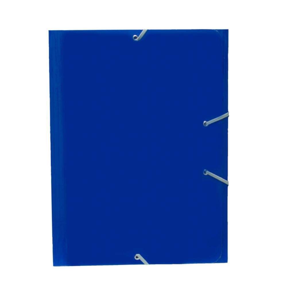 Carpeta Campus University A4+ Gomas y Solapas Cartón Brillo Azul Marino