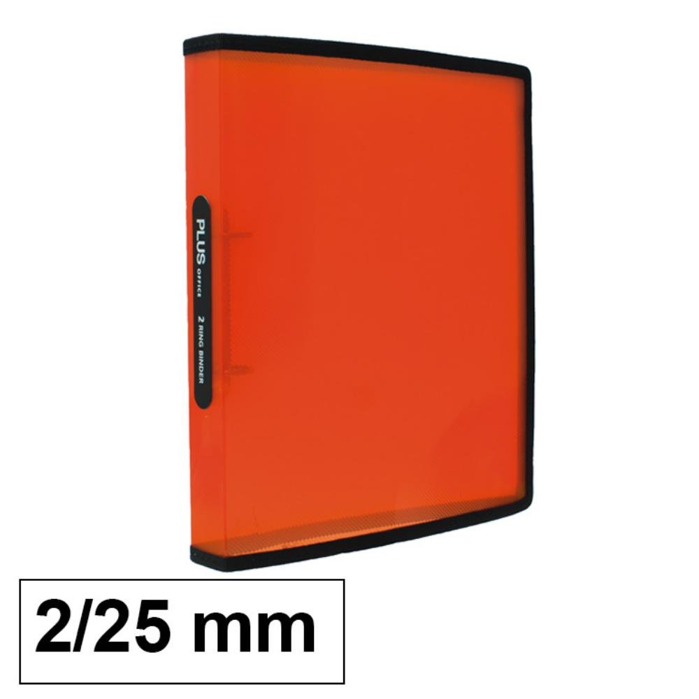 Carpeta Plus Office A4 PP 2 Anillas 25 mm Naranja