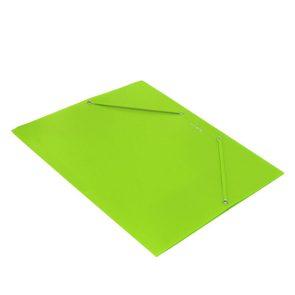Carpeta Plus Soft A4+ PP Goma y Solapas Verde Claro