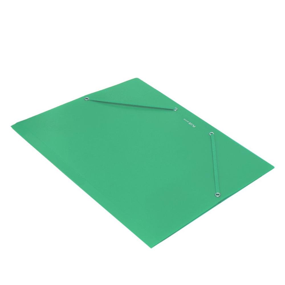 Carpeta Plus Soft A4+ PP Gomas y Solapas Verde Oscuro