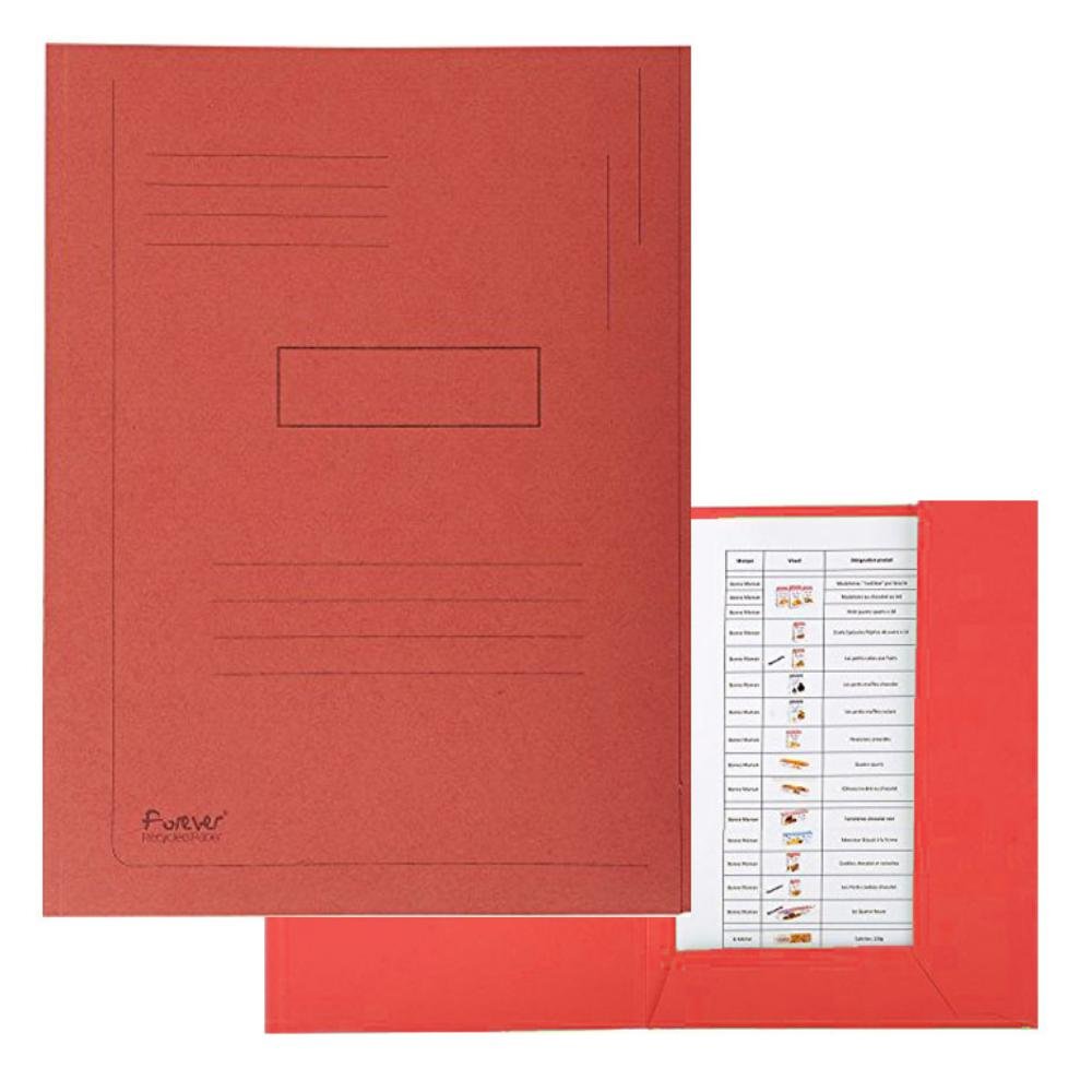 Subcarpeta Exacompta A4 2 Solapas 280g Rojo