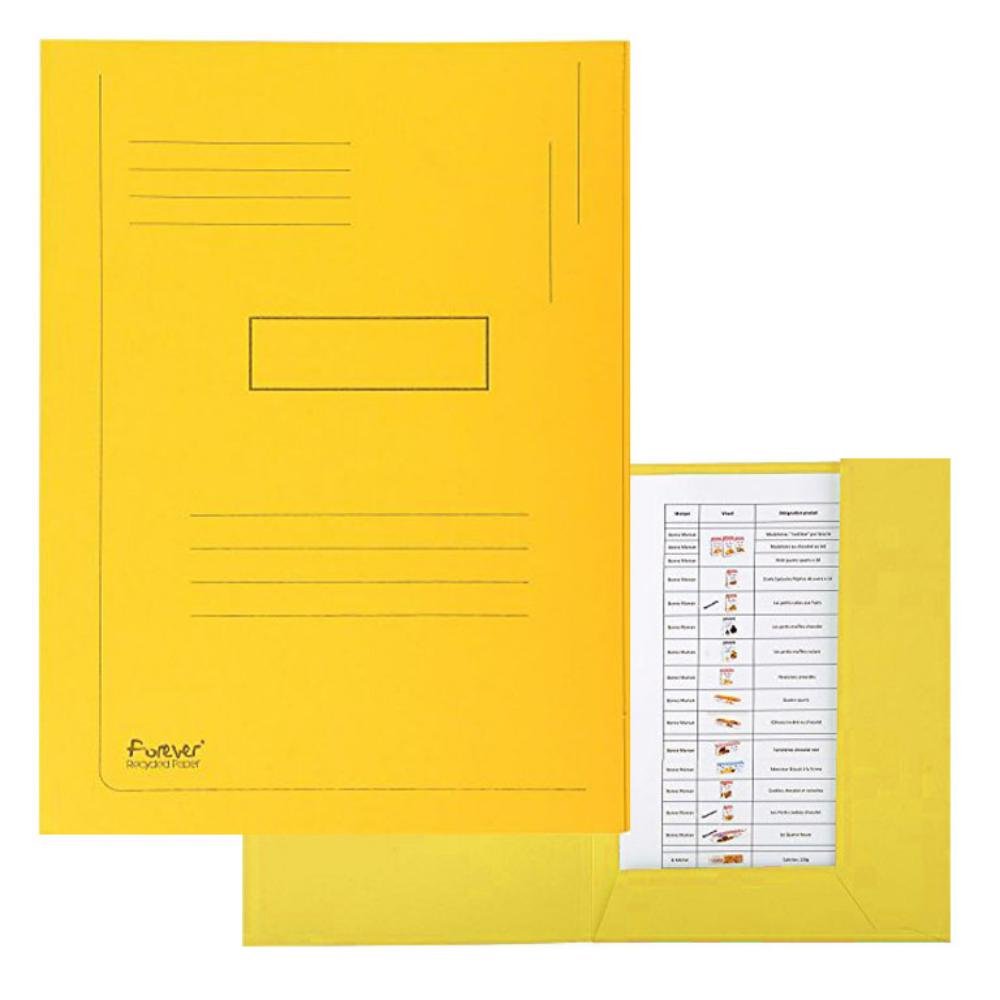 Subcarpeta Exacompta A4 2 Solapas 280g Amarillo