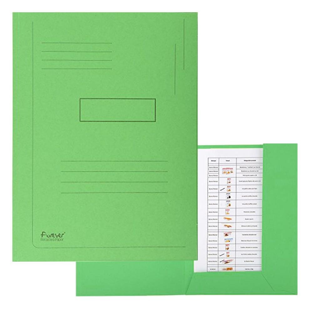 Subcarpeta Exacompta A4 2 Solapas 280g Verde
