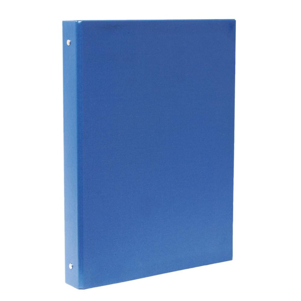 Carpeta Plus Office Folio Cartón Forrado 4 Anillas 25 mm Azul