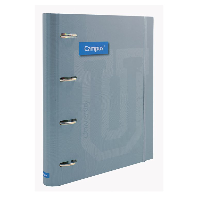 Carpeta Ringbook Soft Campus University 4 Anillas + Recambio Azul Manhattan