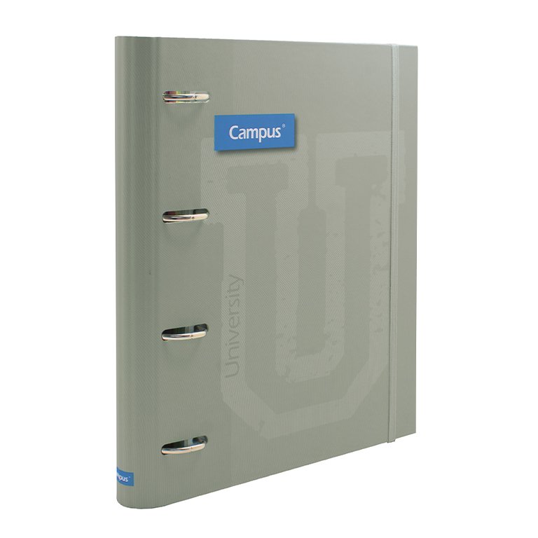 Carpeta Ringbook Soft Campus University 4 Anillas + Recambio Verde Manhattan