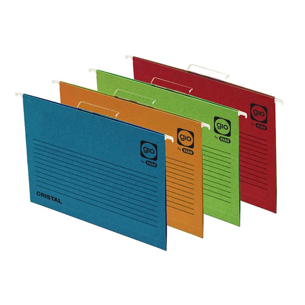 Carpeta Colgante Gio Folio Azul 25 ud.