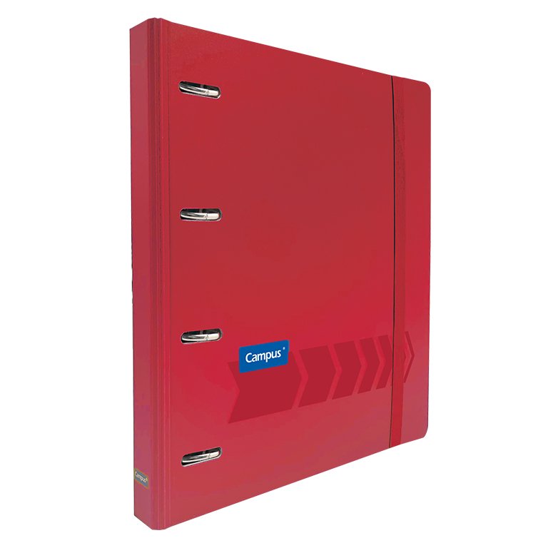 Carpeta Ringbook Campus University 4 Anillas + Recambio Rojo