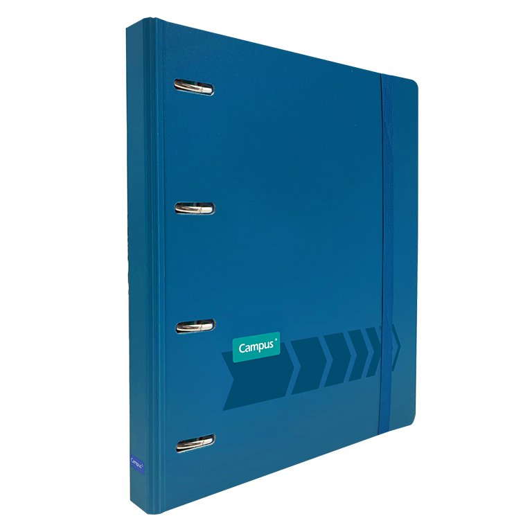 Carpeta Ringbook Campus University 4 Anillas + Recambio Azul