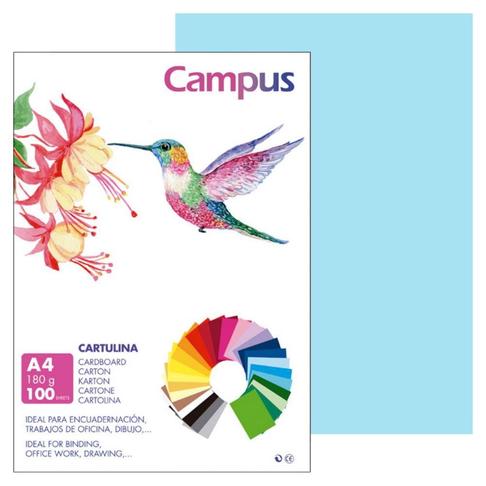Cartulina Campus A4 180g Azul Cielo