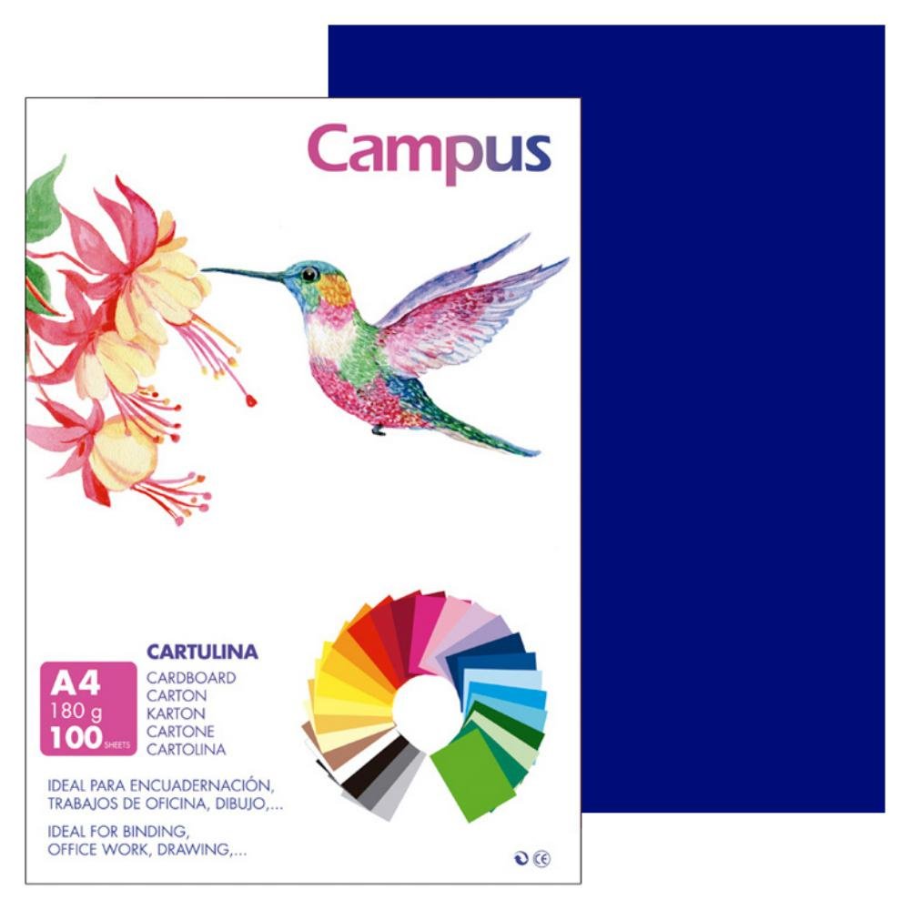 Cartulina Campus A4 180g Azul Ultramar