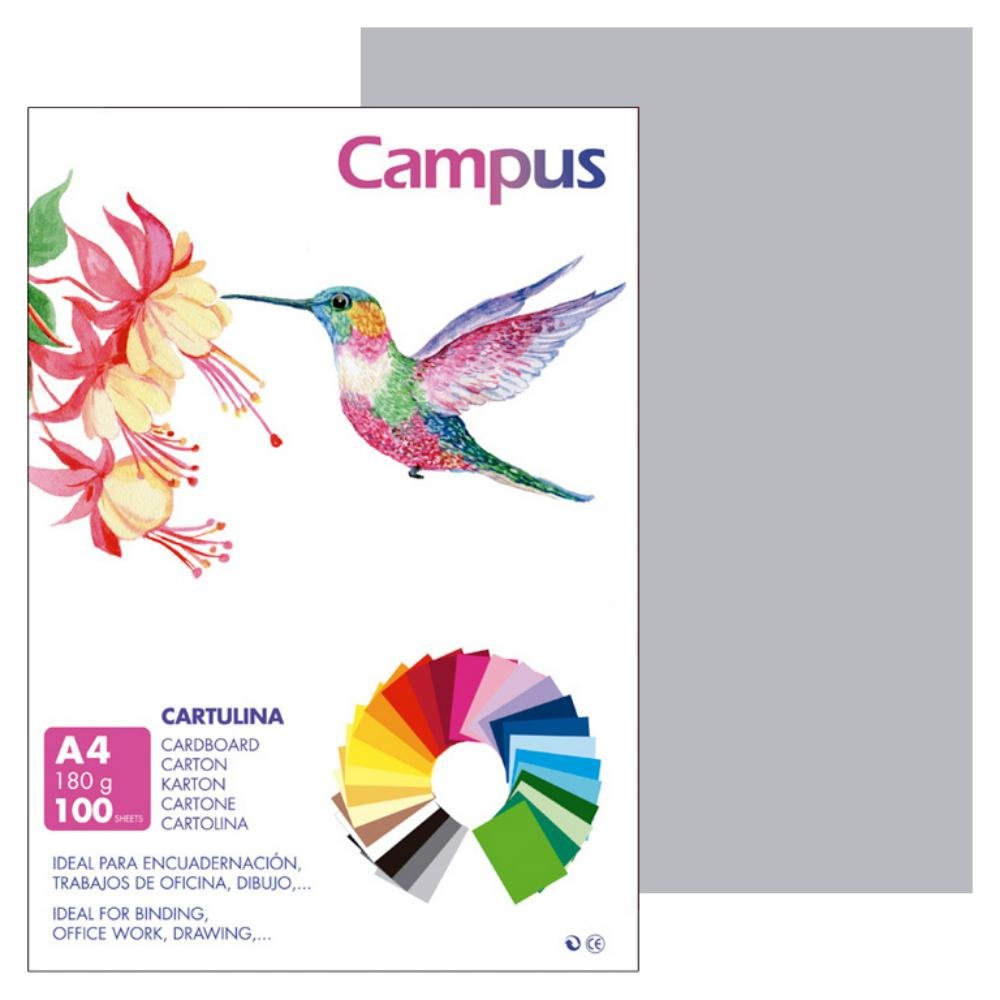 Cartulina Campus A4 180g Gris Perla