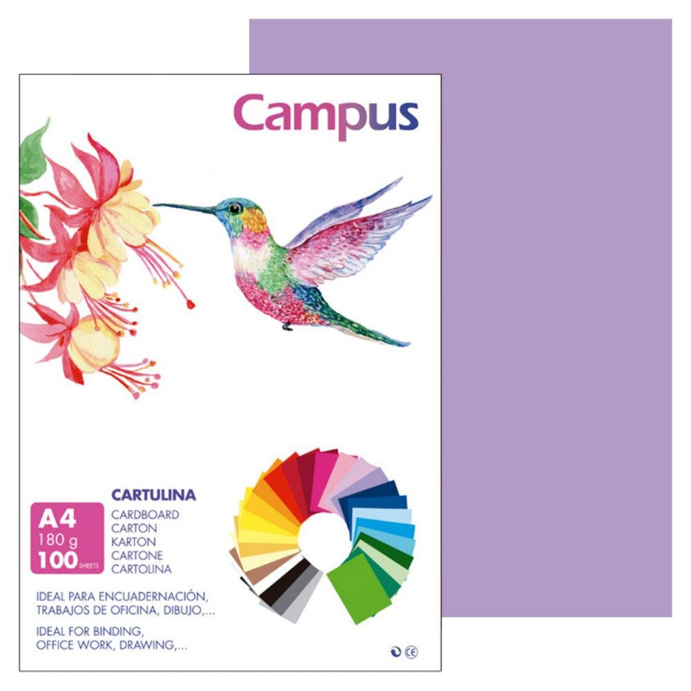 Cartulina Campus A4 180g Violeta