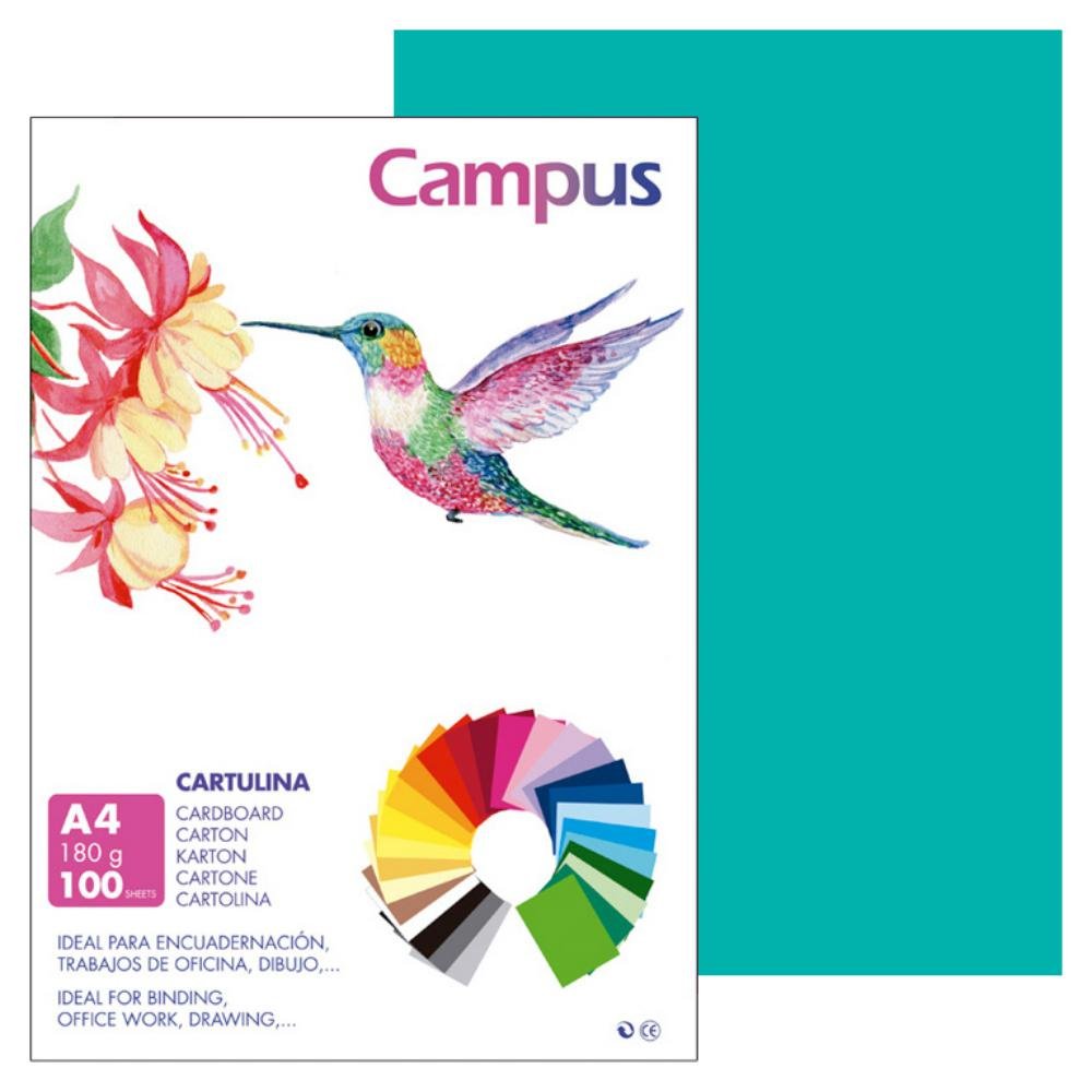 Cartulina Campus A4 180g Verde Menta