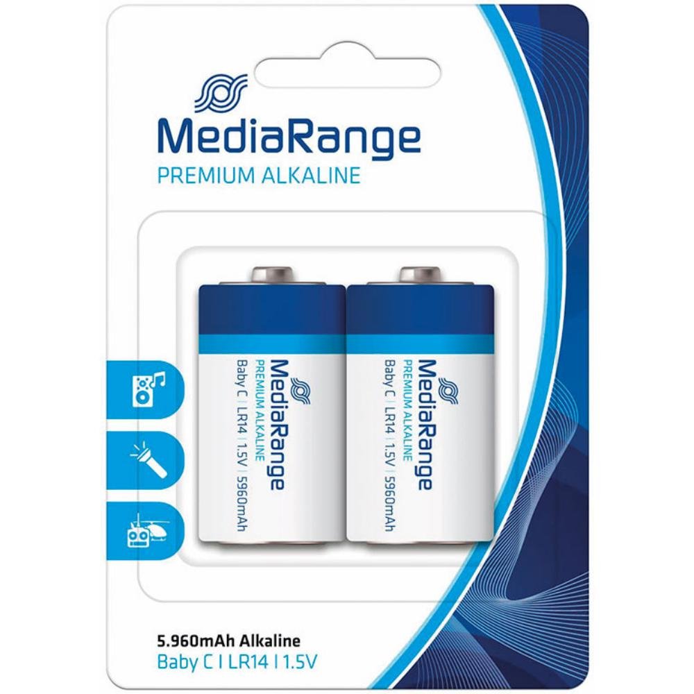 Pilas MediaRange Alcalina Baby C 2 ud.