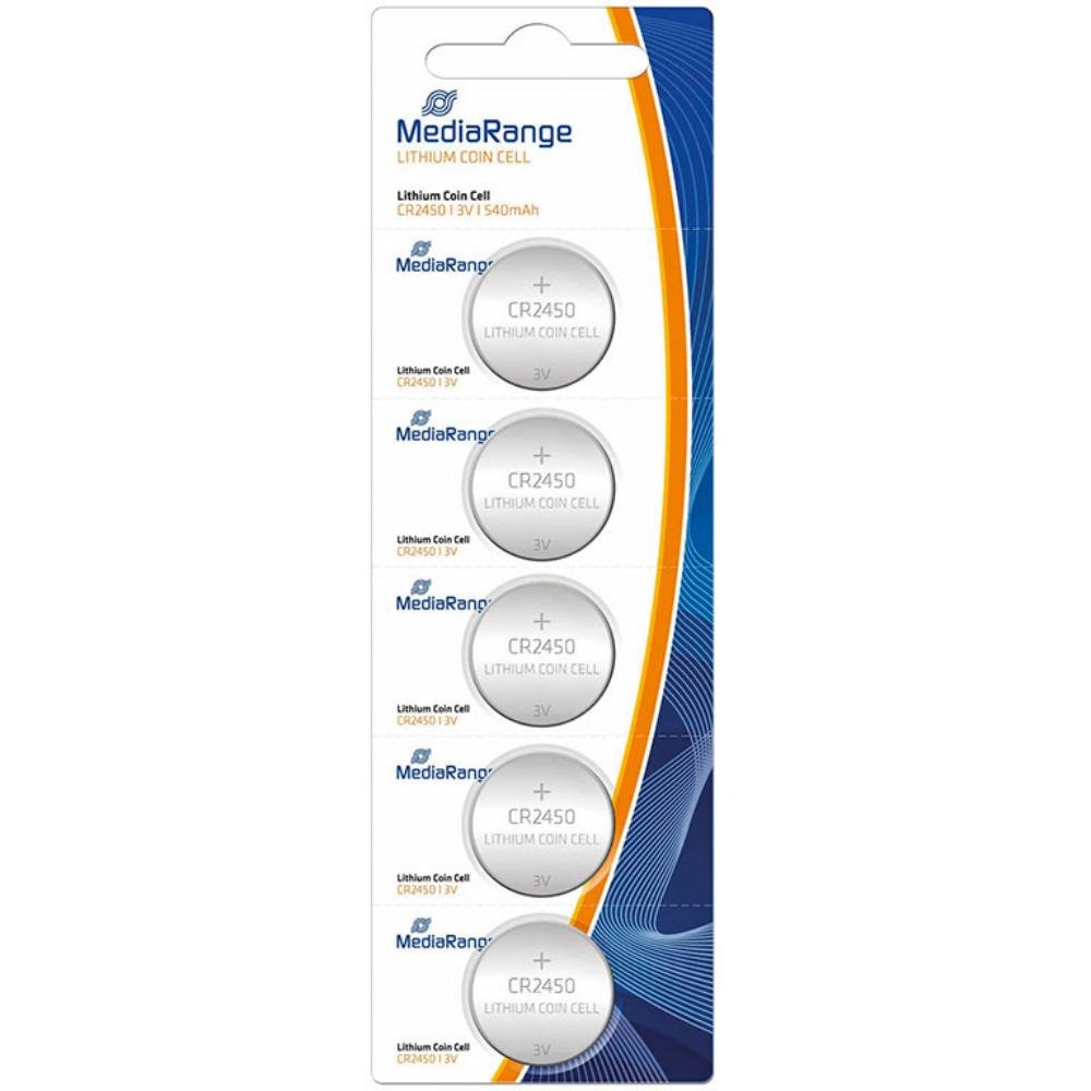 Pilas MediaRange Alcalina CR2450-3V 5 ud.