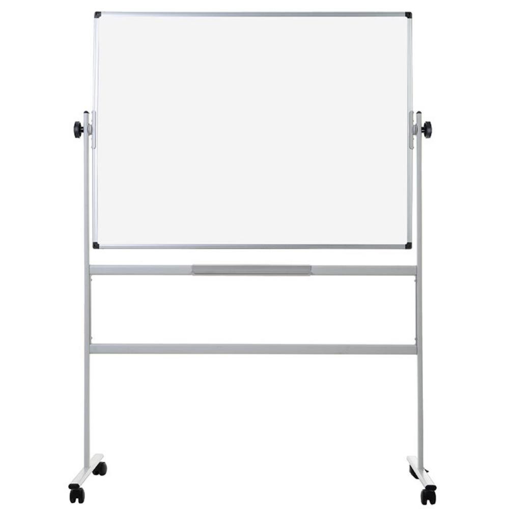 Pizarra Bi-Office Magnética Volteable Lacada con Ruedas 900 x 1200 mm