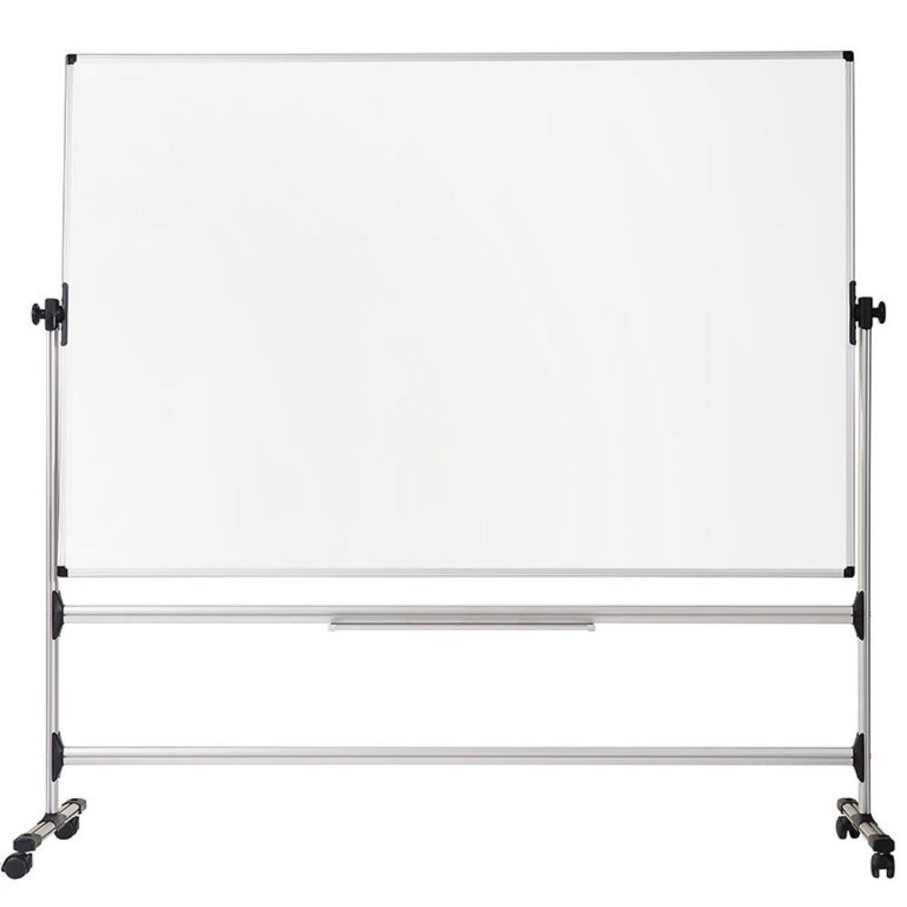 Pizarra Bi-Office Vitrificada Volteable Magnética con Ruedas 1500 x 1200 mm