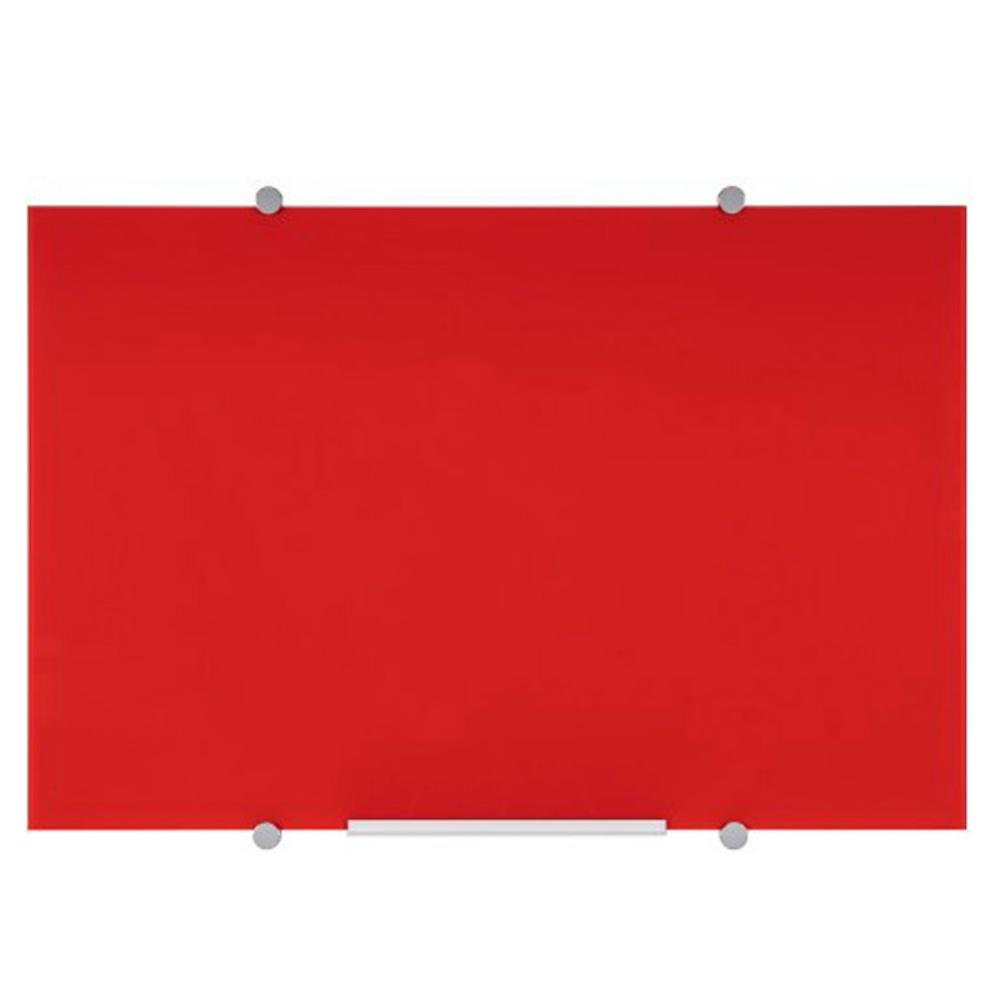 Pizarra Cristal Bi-Office Magnética Roja 600 x 450 mm