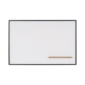 Pizarra New Gen Bi-office Magnética Blanca Lacada Marco Negro 1065 x 750 mm