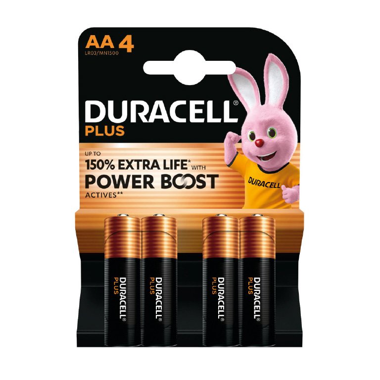 Pilas Duracell Alcalina AA 4 ud.