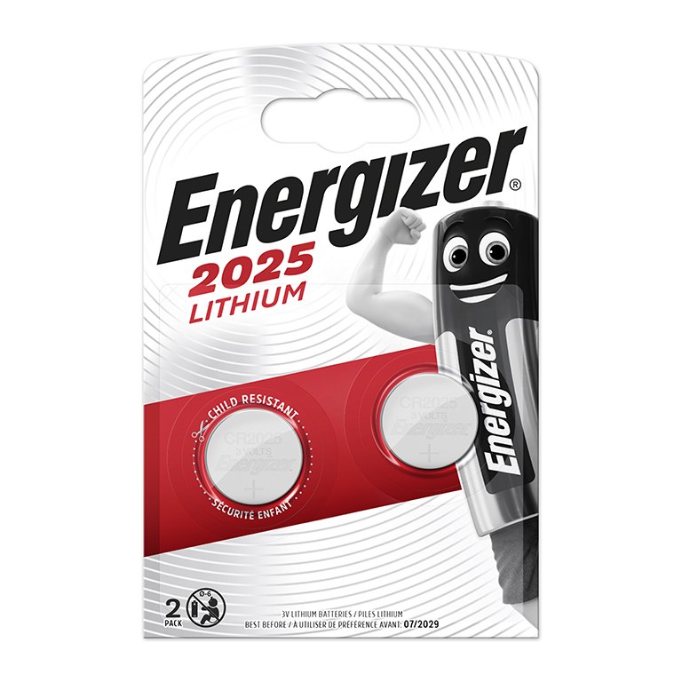 Pilas Energizer Botón CR2025-3V 2 ud.