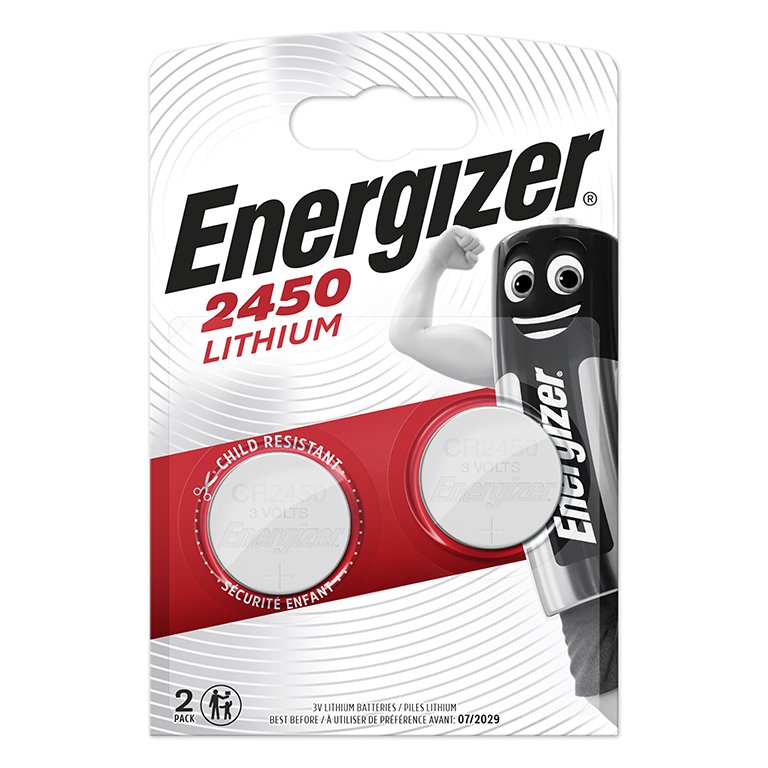 Pilas Energizer Botón CR2450-3V 2 ud.
