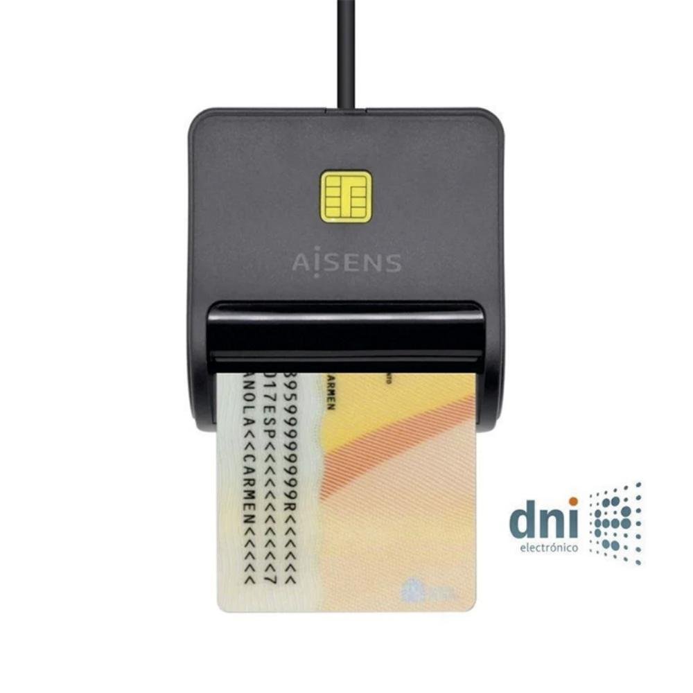 Lector DNI USB 2.0 Aisens Negro