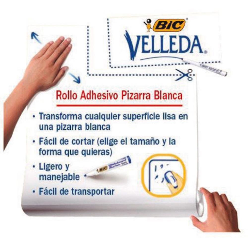 Pizarra Bic Velleda Rollo Adhesivo 670 x 1000 mm