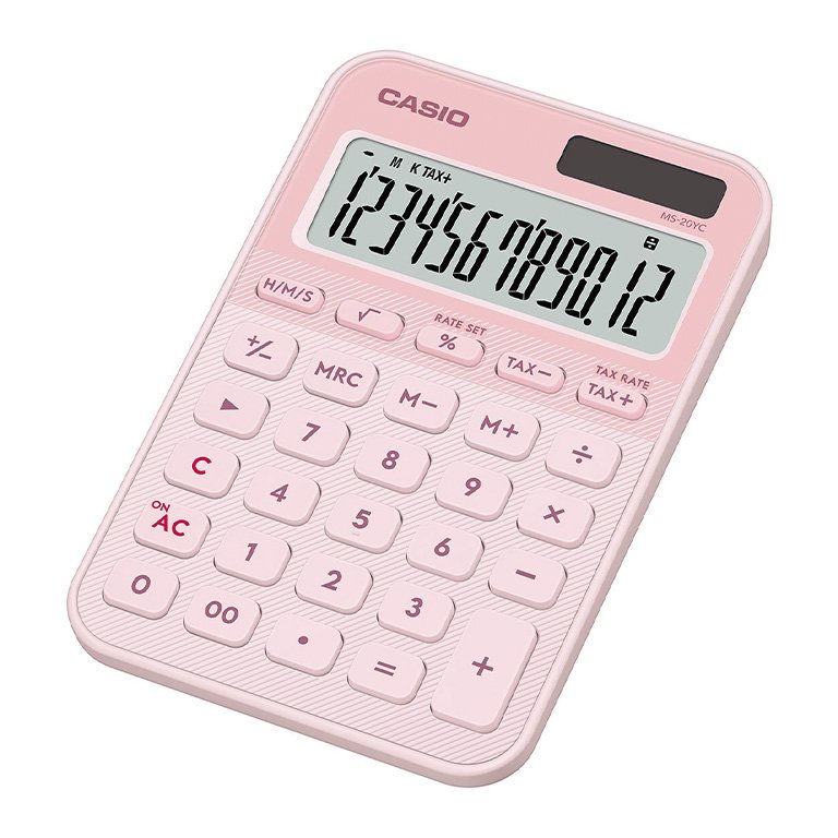 Calculadora Casio MS 20 YC Rosa