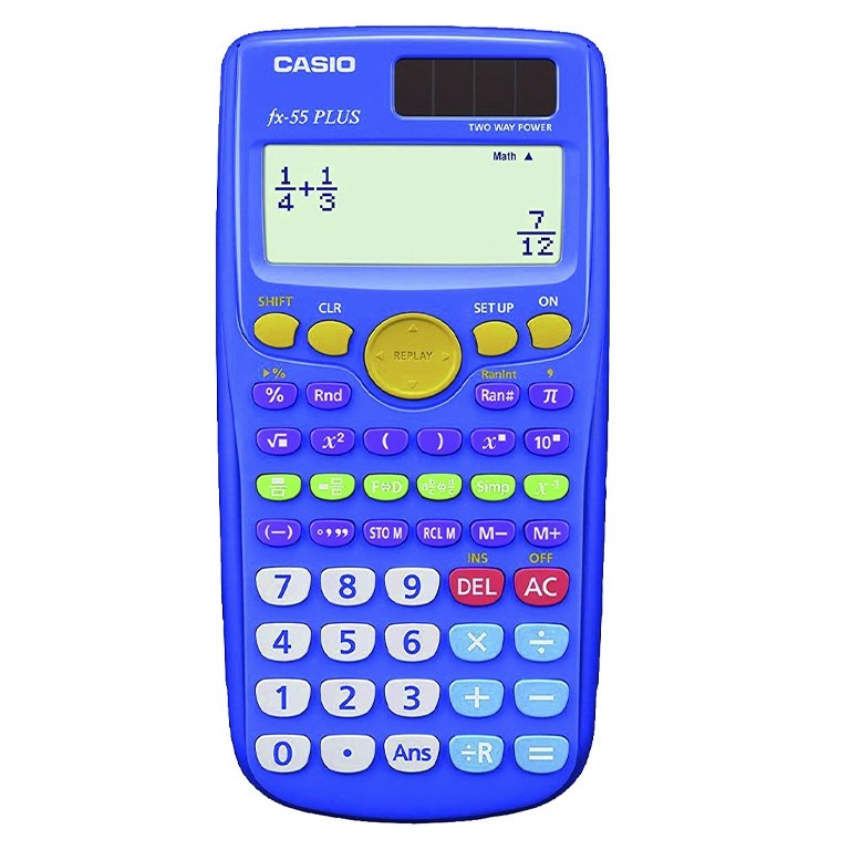 Calculadora Científica Casio FX-55 Plus Azul