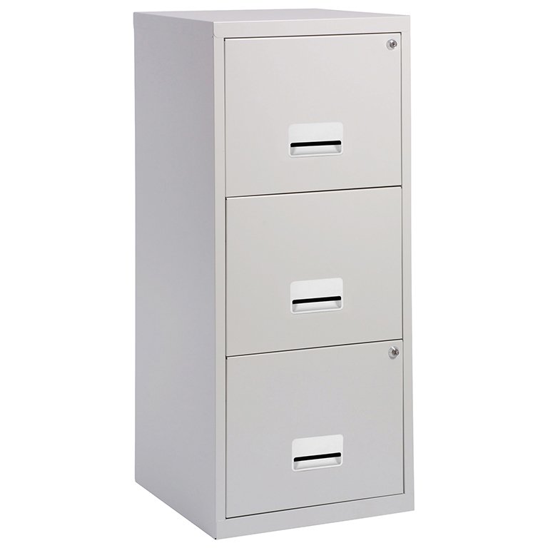 Archivador 3 Cajones Pierre Henry Metálico Maxi Gris