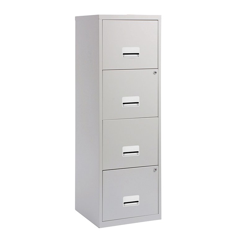Archivador 4 Cajones Pierre Henry Metálico Maxi Gris