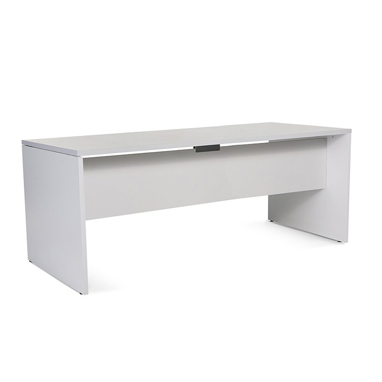 Mesa Rocada Línea Work 180 x 80 cm Aluminio/Gris