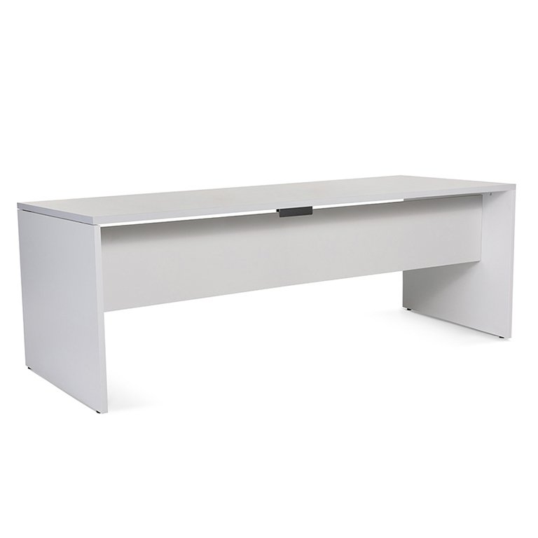 Mesa Rocada Línea Work 200 x 80 cm Aluminio/Gris