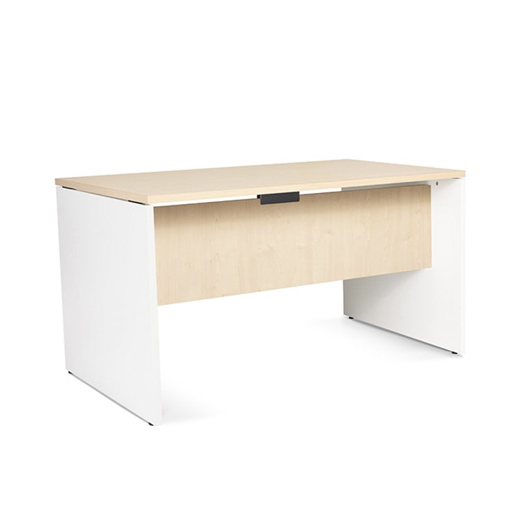 Mesa Rocada Línea Work 140 x 80 x 72 cm Blanco/Haya
