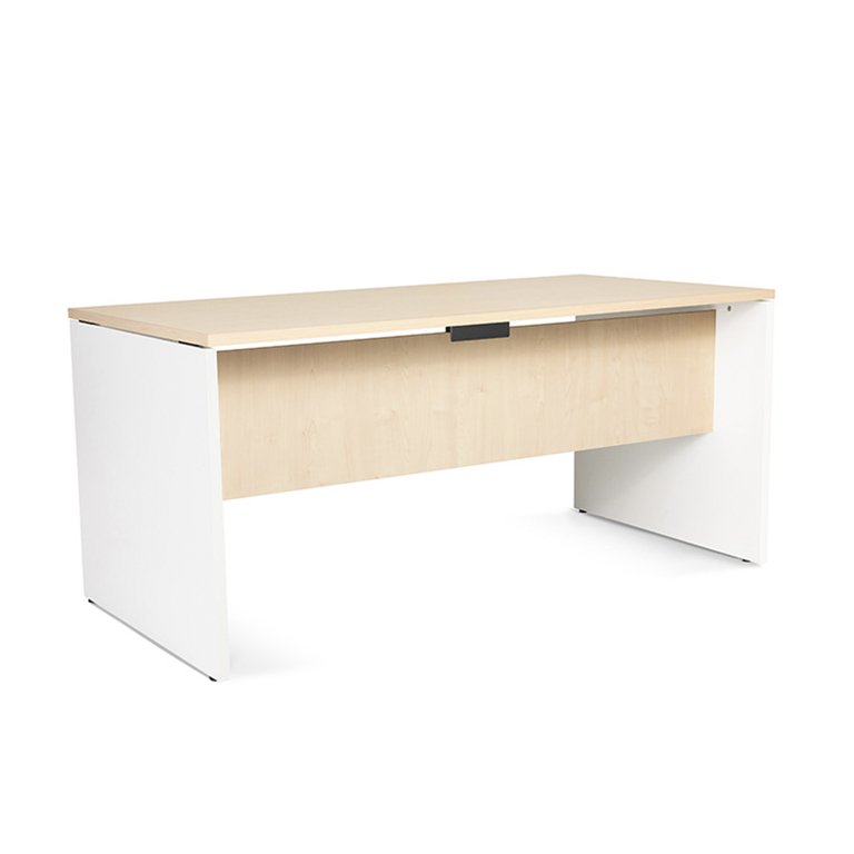 Mesa Rocada Línea Work 160 x 80 x 72 cm Blanco/Haya