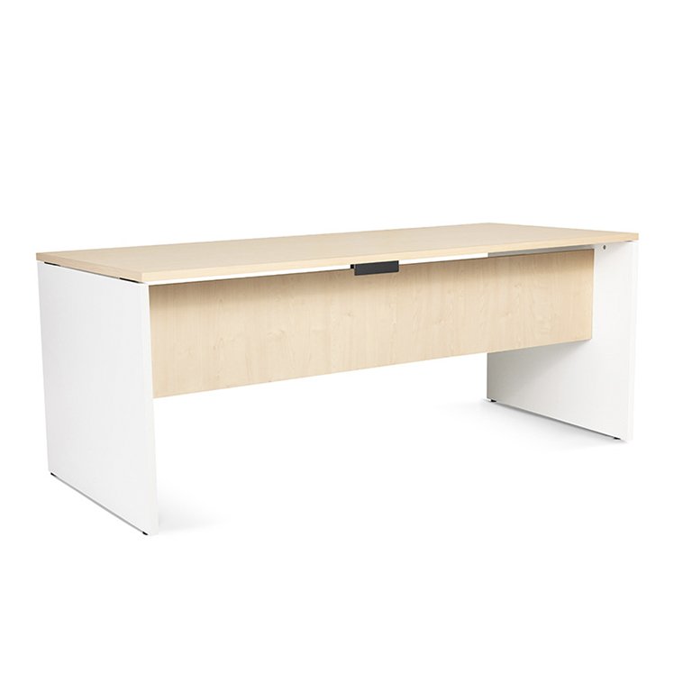 Mesa Rocada Línea Work 180 x 80 x 72 cm Blanco/Haya
