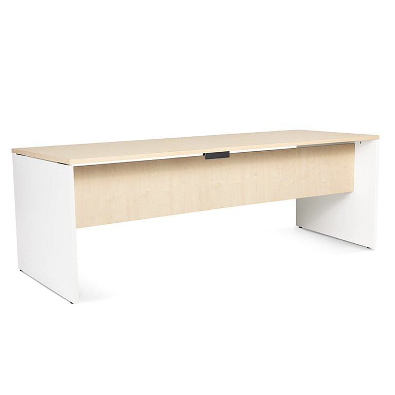 Mesa Rocada Línea Work 200 x 80 x 72 cm Blanco/Haya